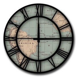 Wallity Reloj Decorativo de MDF Multicolor 50 cm